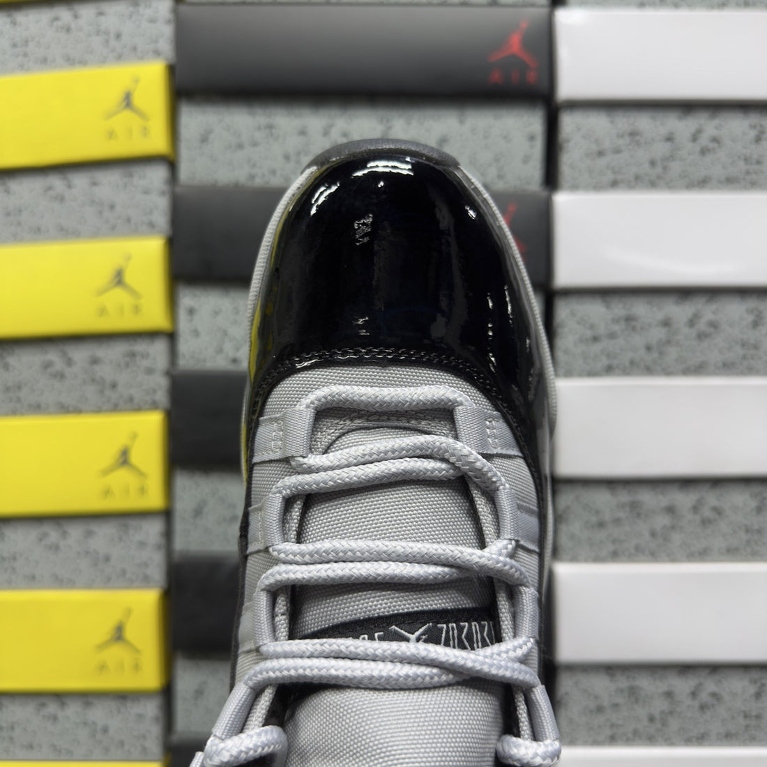 Air Jordan 11 Grey Black Patent