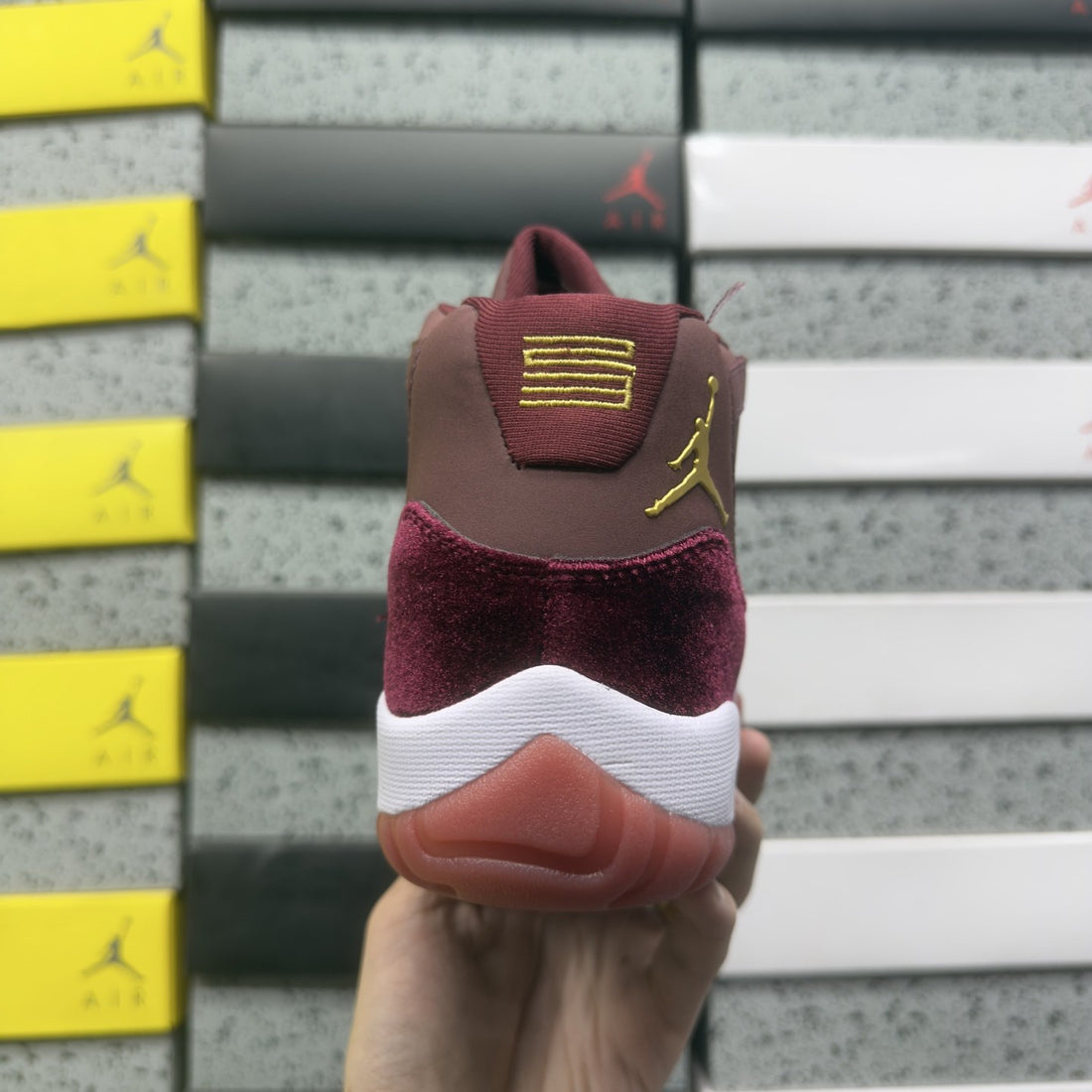 Air Jordan 11 Heiress Velvet Burgundy