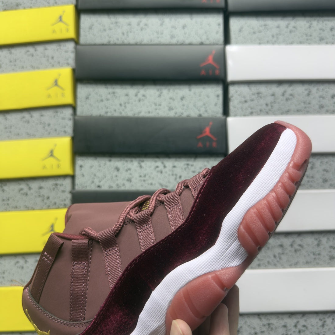 Air Jordan 11 Heiress Velvet Burgundy