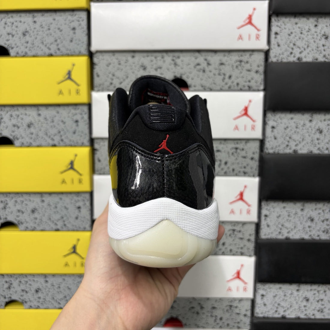 Air Jordan 11 Low Black Leather
