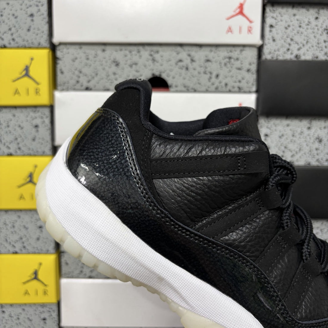 Air Jordan 11 Low Black Leather