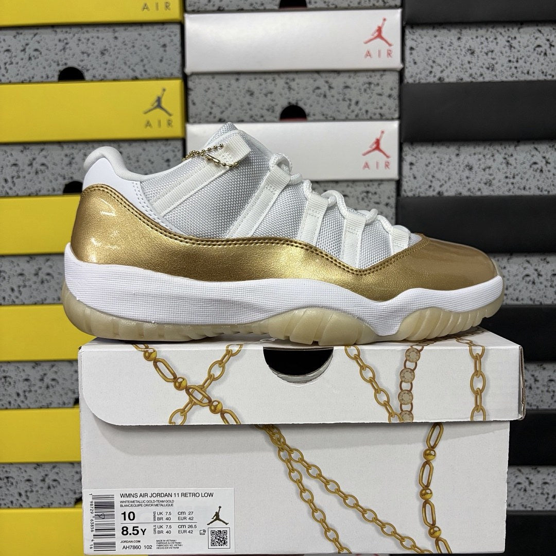 Air Jordan 11 Low Metallic Gold