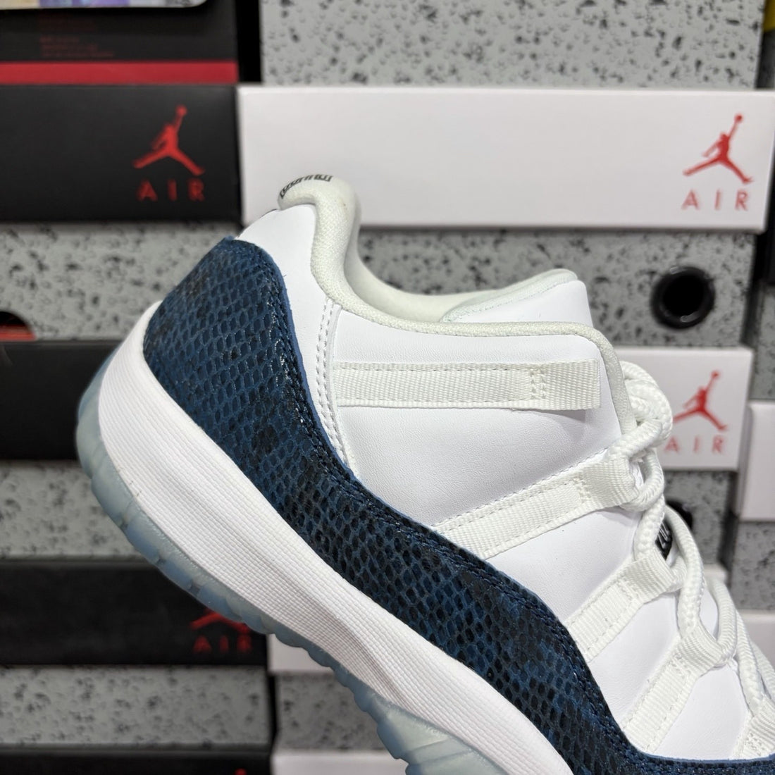 Air Jordan 11 Low Navy Snakeskin