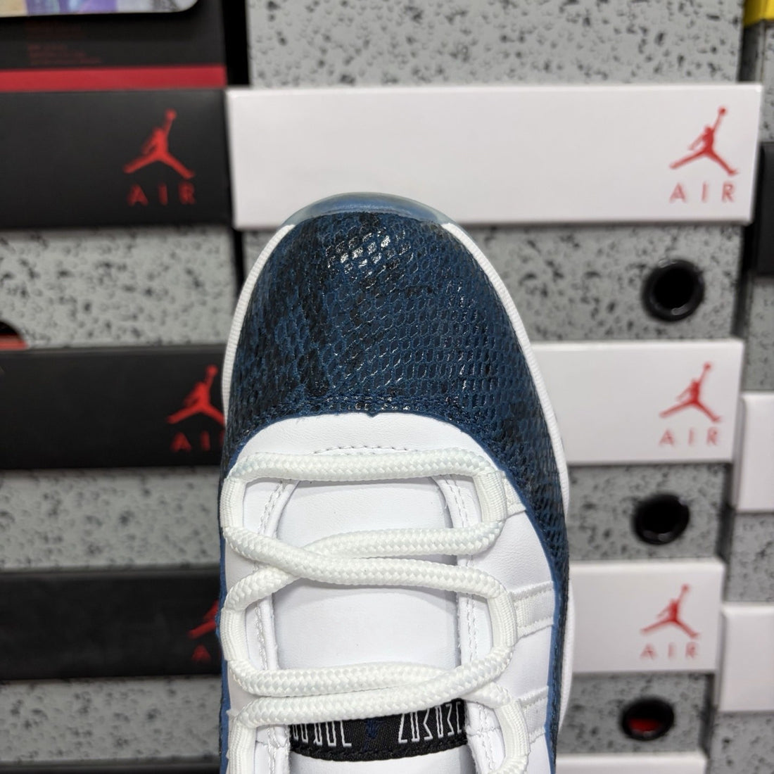 Air Jordan 11 Low Navy Snakeskin