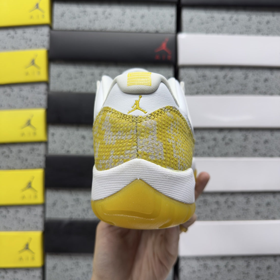 Air Jordan 11 Low Yellow Snakeskin