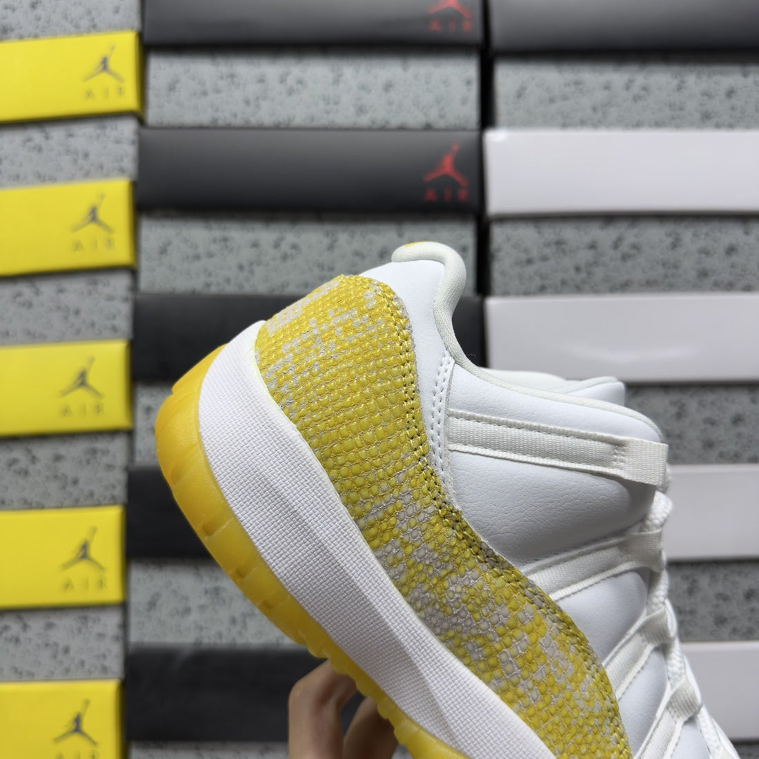 Air Jordan 11 Low Yellow Snakeskin