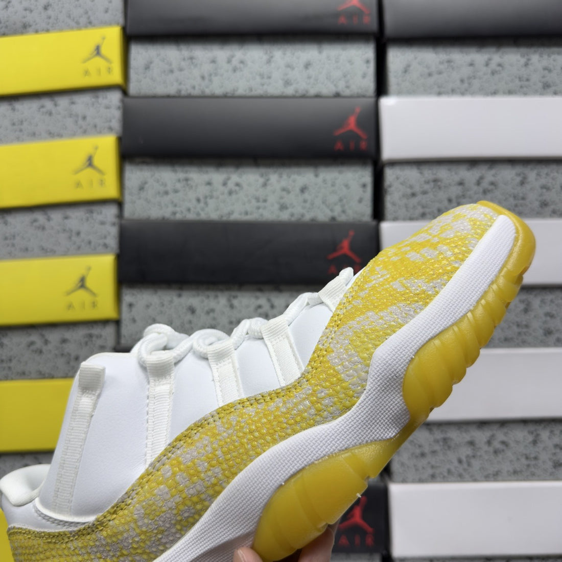 Air Jordan 11 Low Yellow Snakeskin
