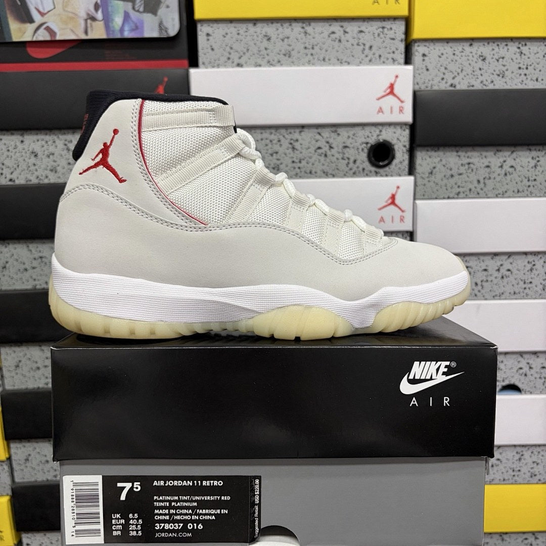 Air Jordan 11 White Gym Red