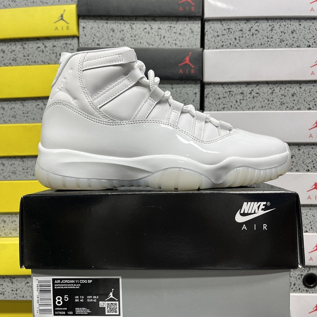 Air Jordan 11 White Patent Mid