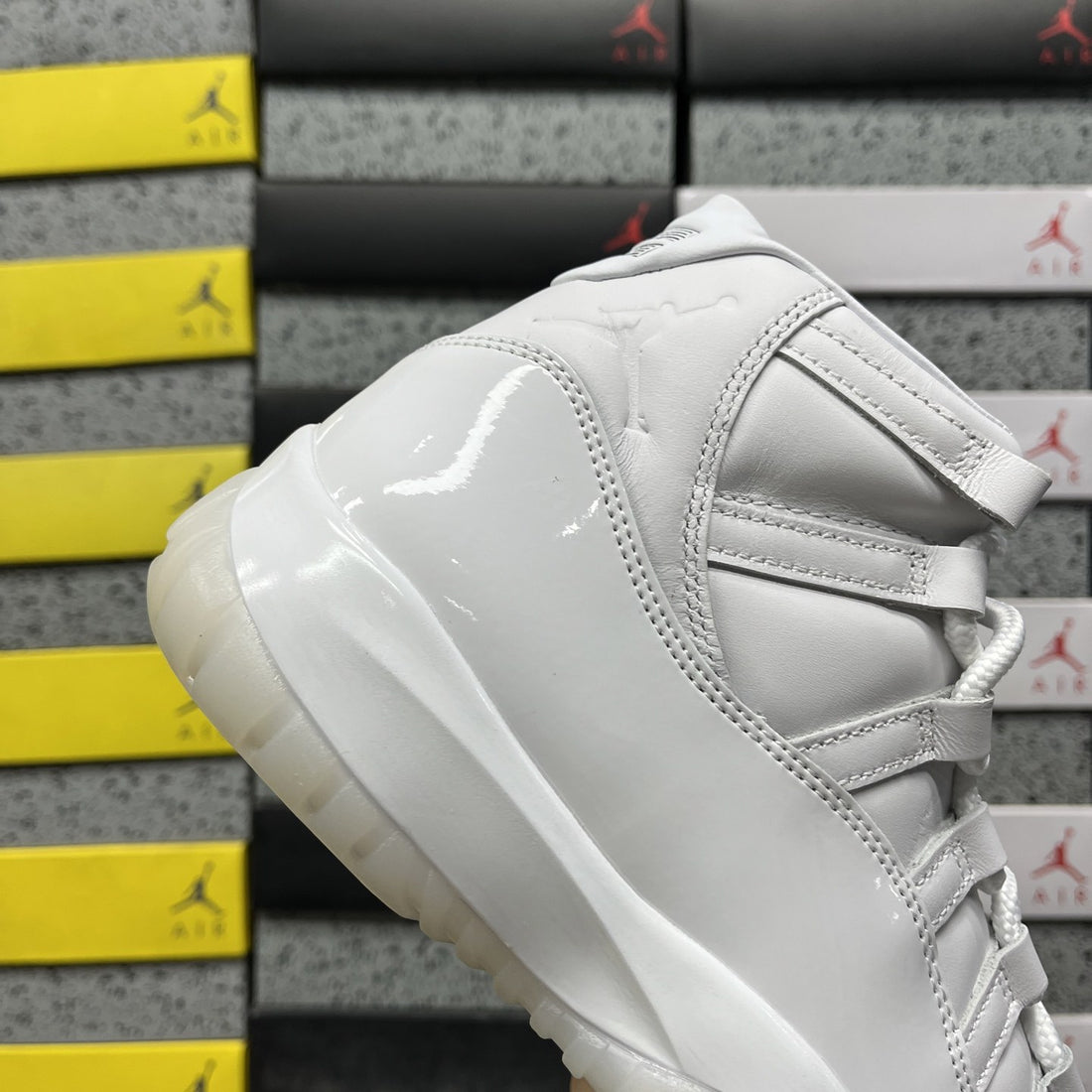 Air Jordan 11 White Patent Mid
