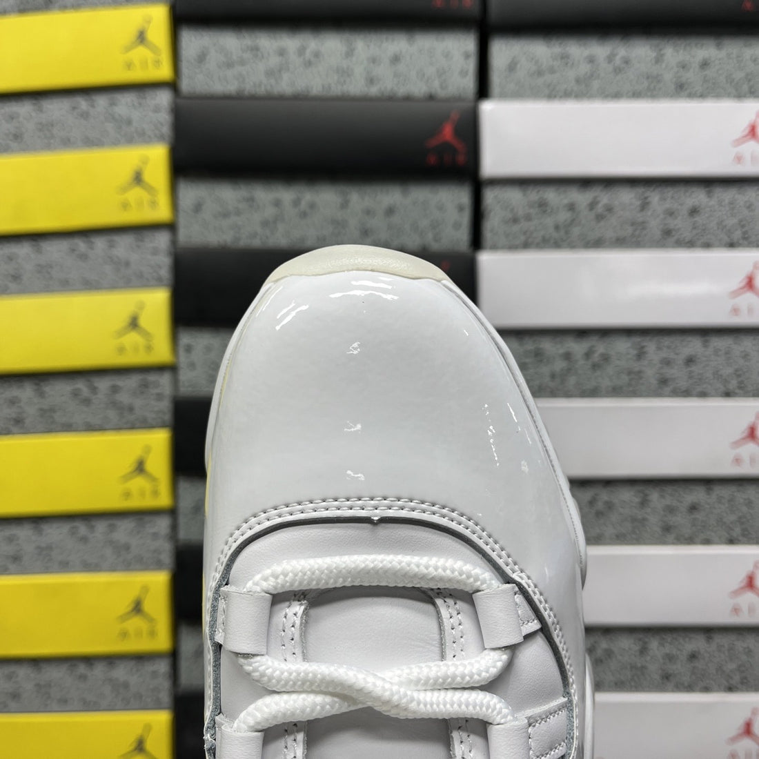 Air Jordan 11 White Patent Mid
