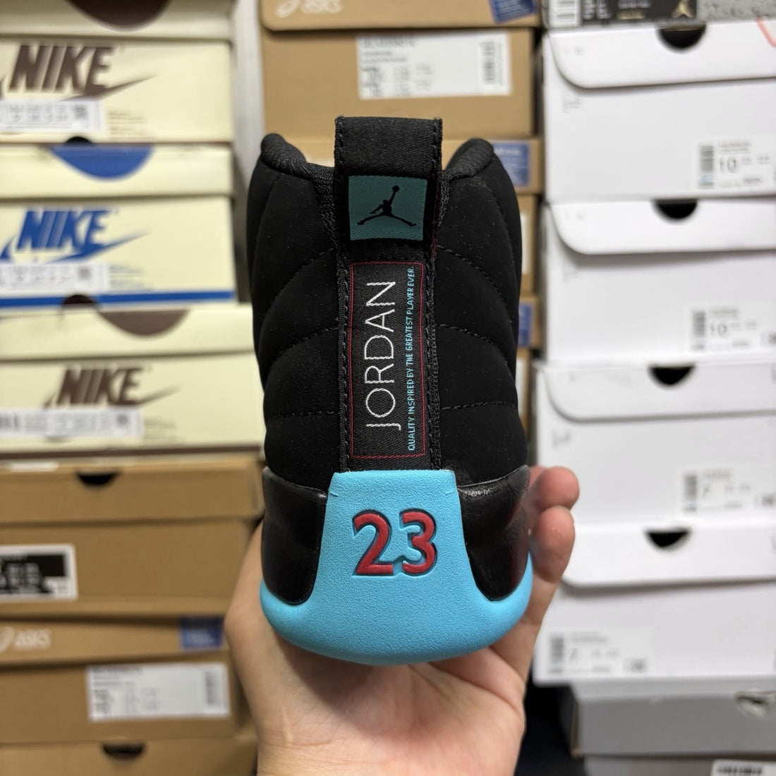 Air Jordan 12 Black Aqua