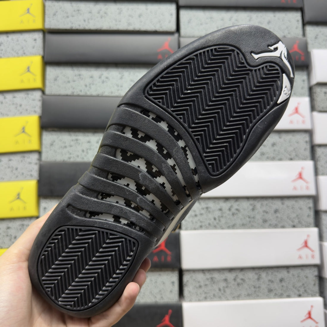 Air Jordan 12 Black Gold Taxi