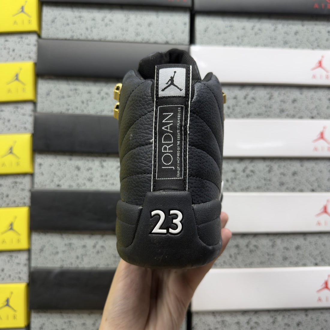 Air Jordan 12 Black Gold Taxi