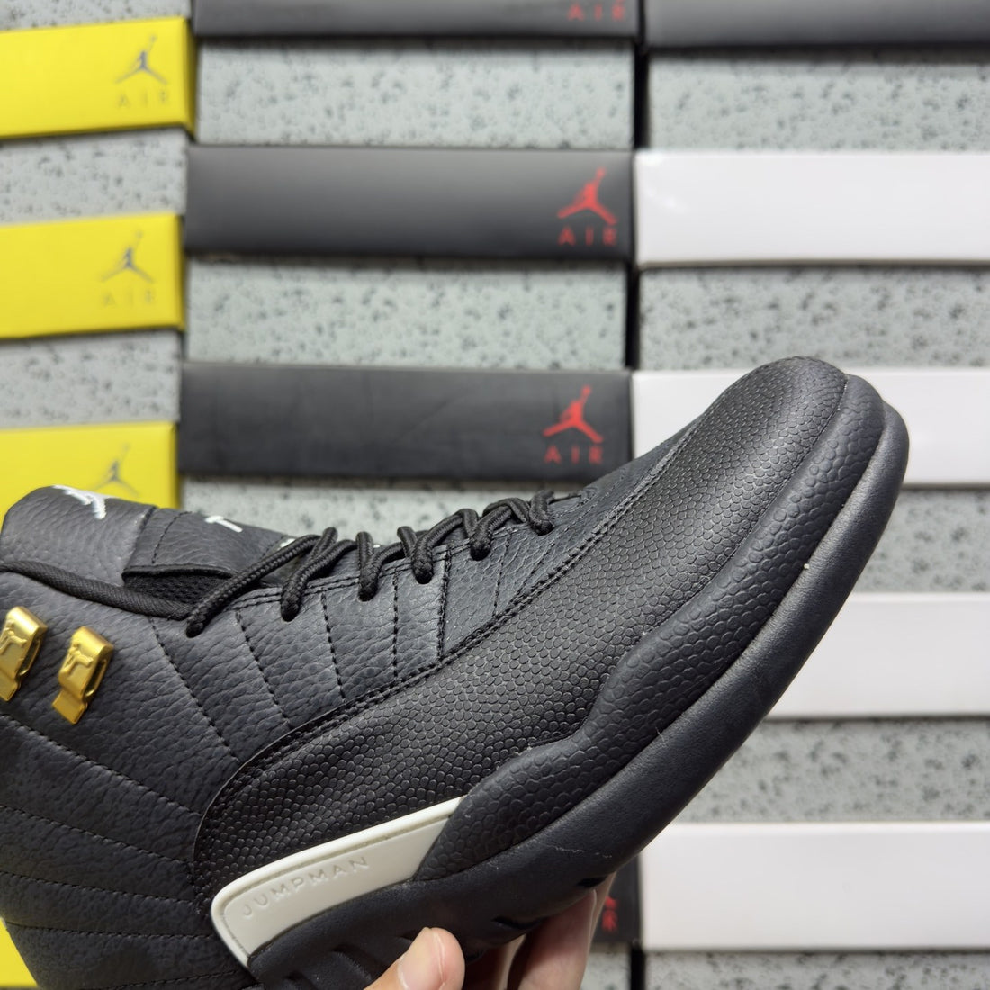 Air Jordan 12 Black Gold Taxi