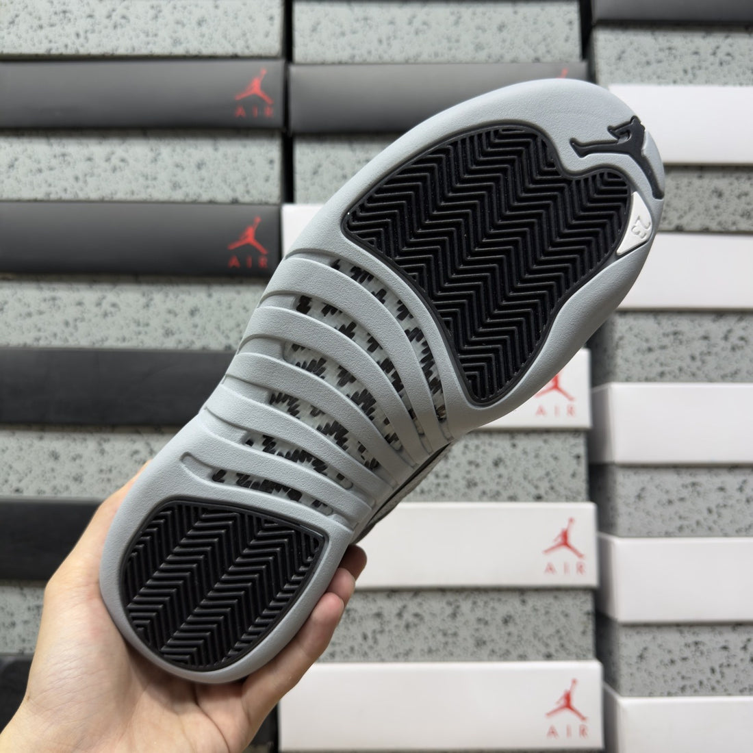 Air Jordan 12 Black Grey