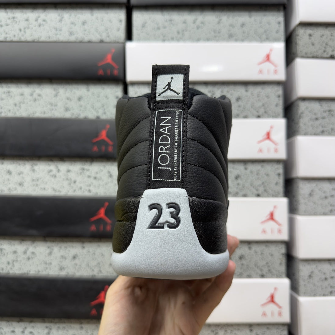Air Jordan 12 Black Grey