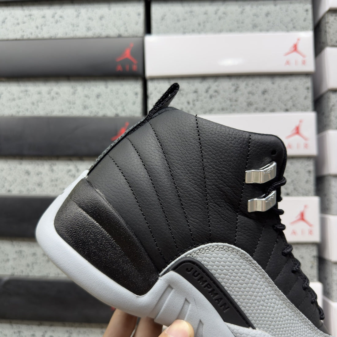 Air Jordan 12 Black Grey