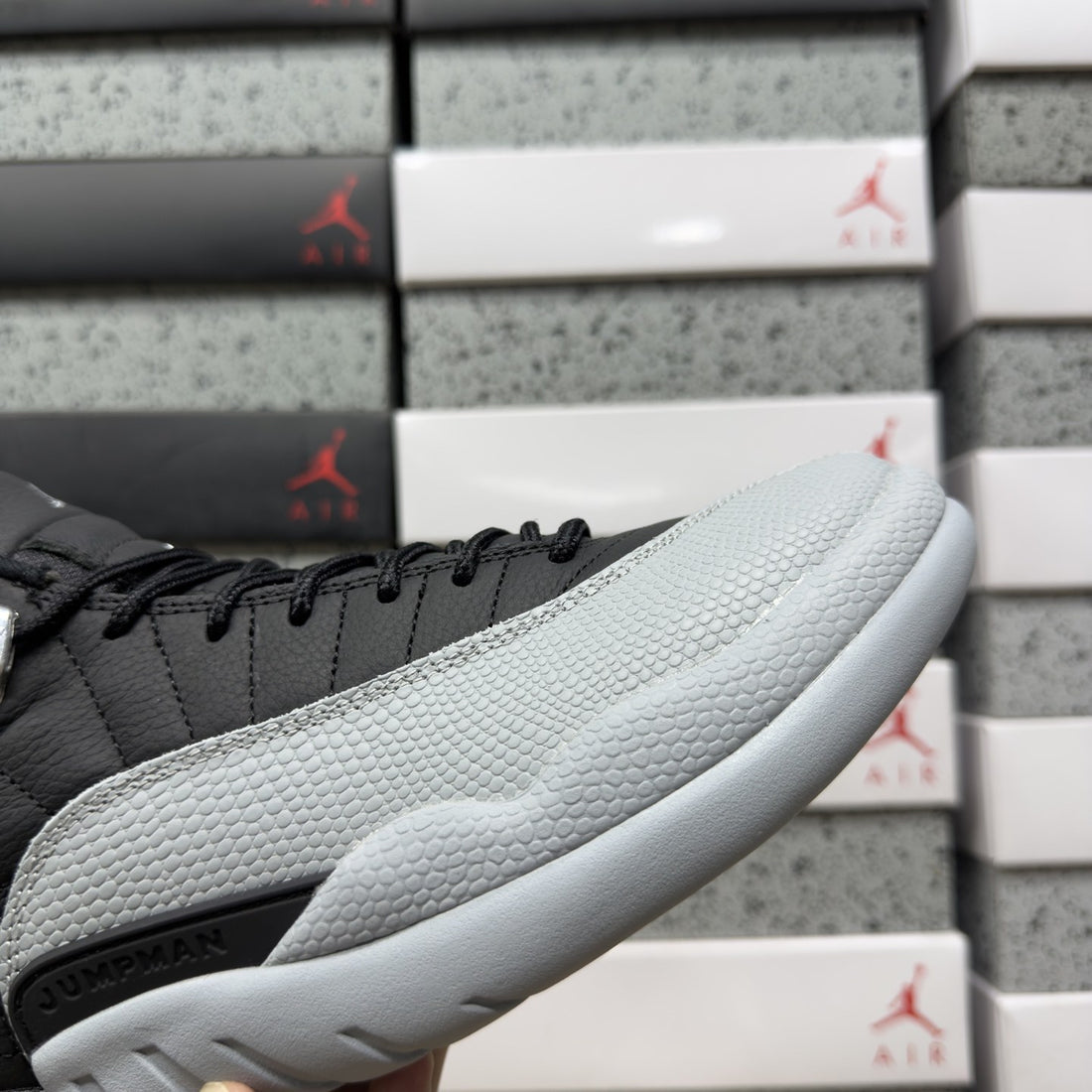 Air Jordan 12 Black Grey