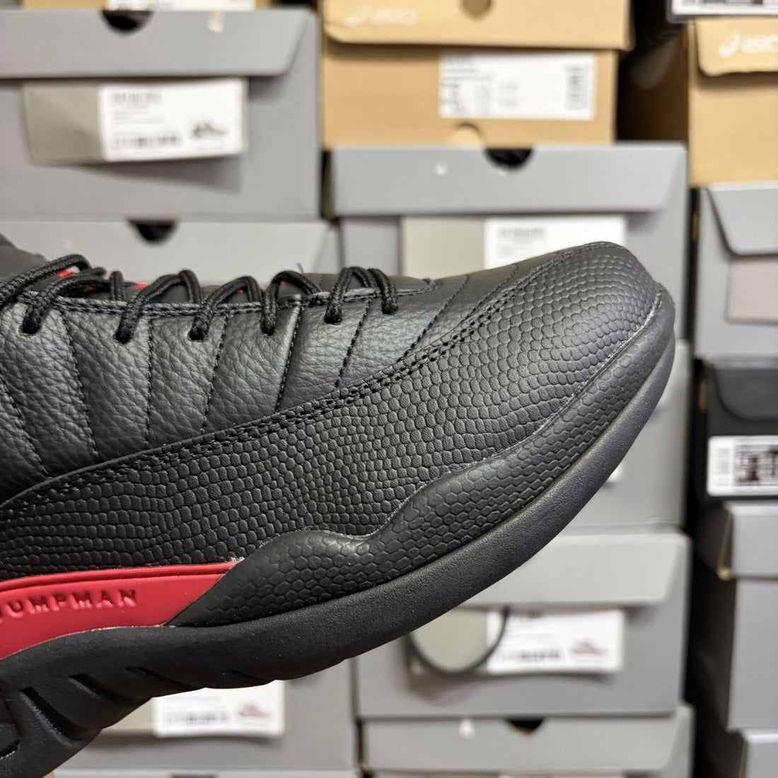 Air Jordan 12 Black Red Flip