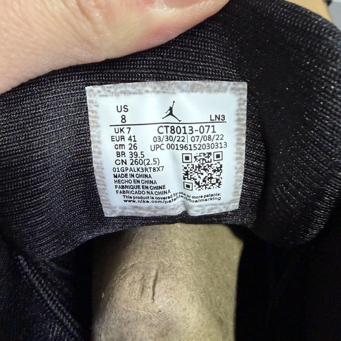 Air Jordan 12 Black Taxi