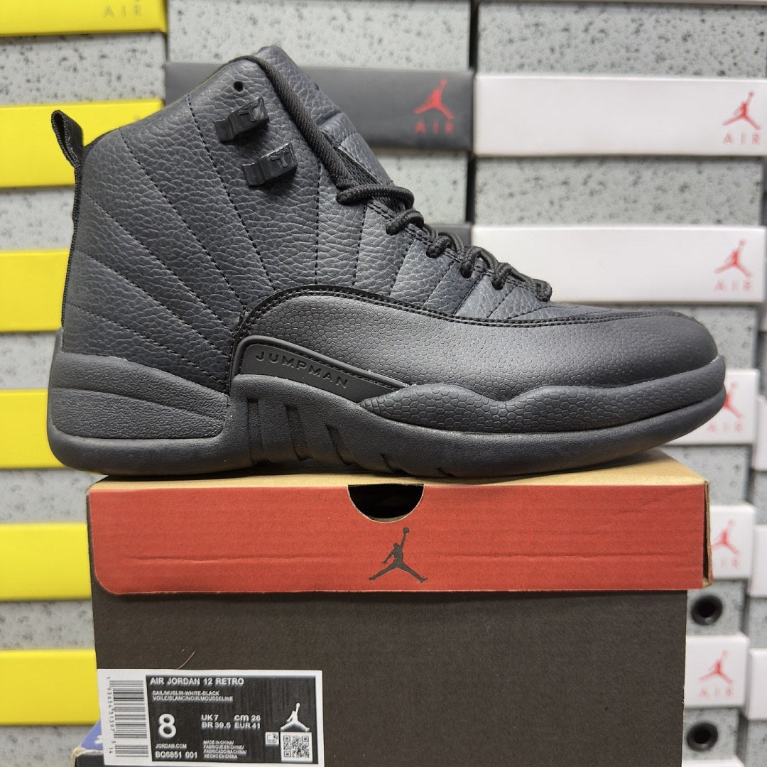 Air Jordan 12 Triple Black Dark