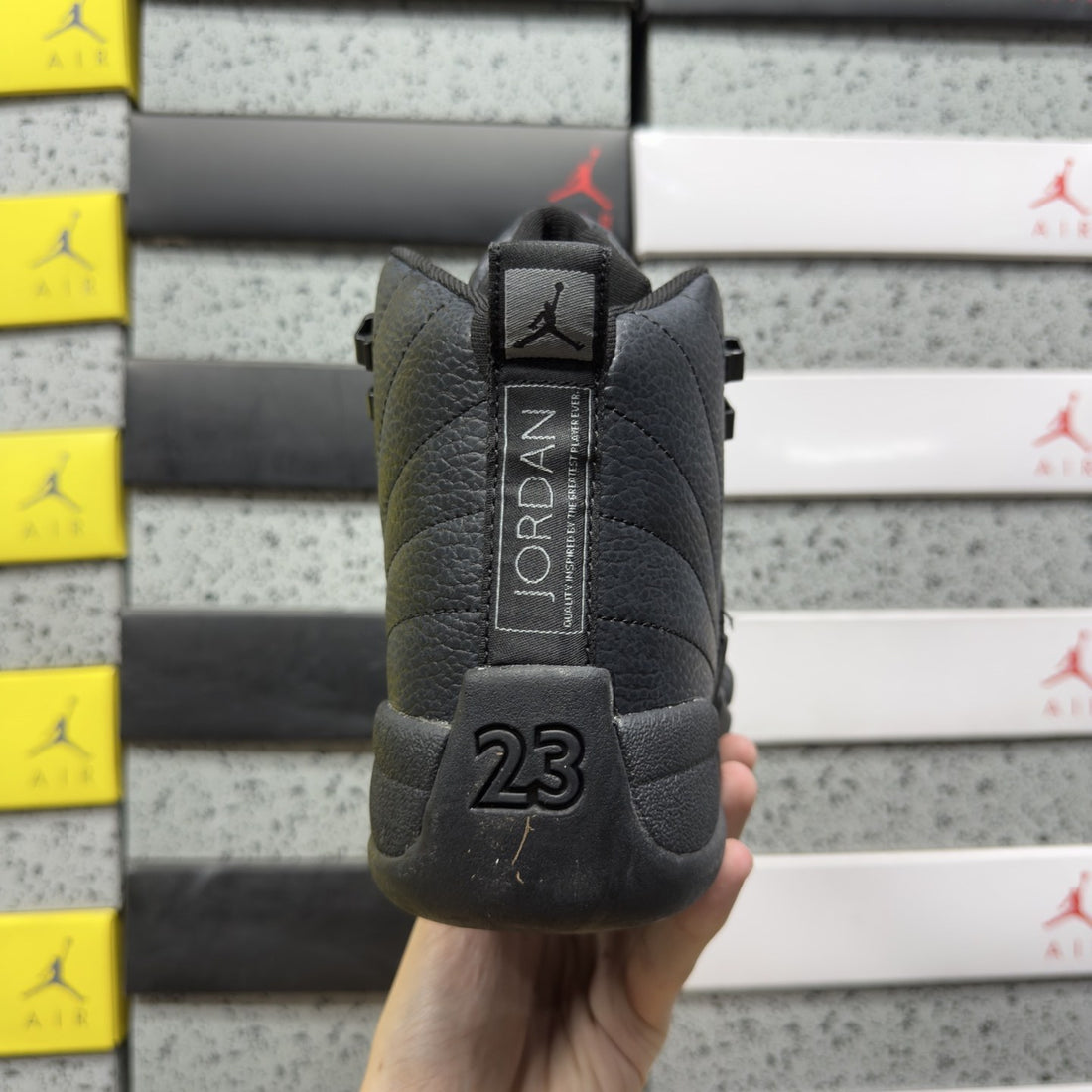 Air Jordan 12 Triple Black Dark