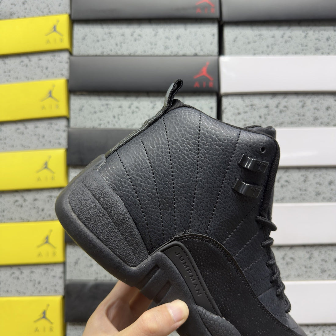 Air Jordan 12 Triple Black Dark