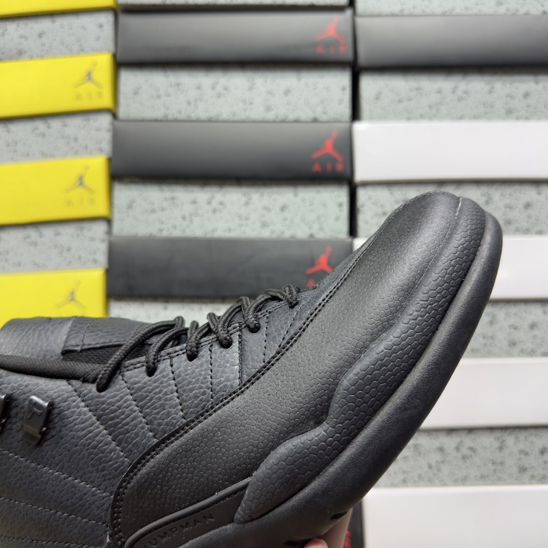 Air Jordan 12 Triple Black Dark