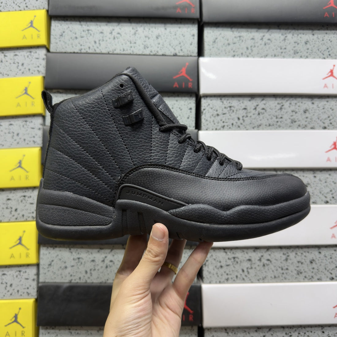 Air Jordan 12 Triple Black Dark