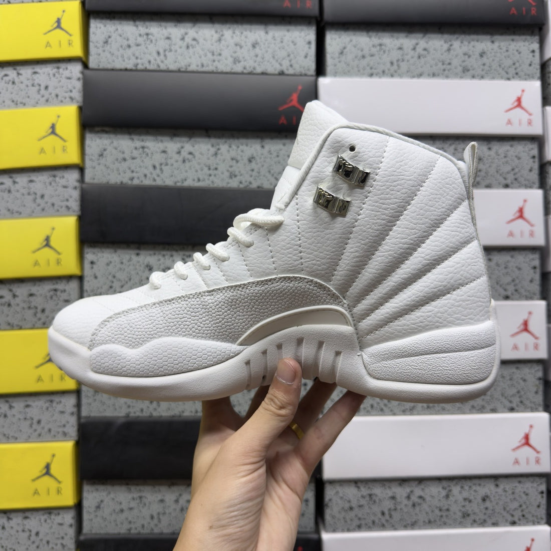 Air Jordan 12 White Chrome