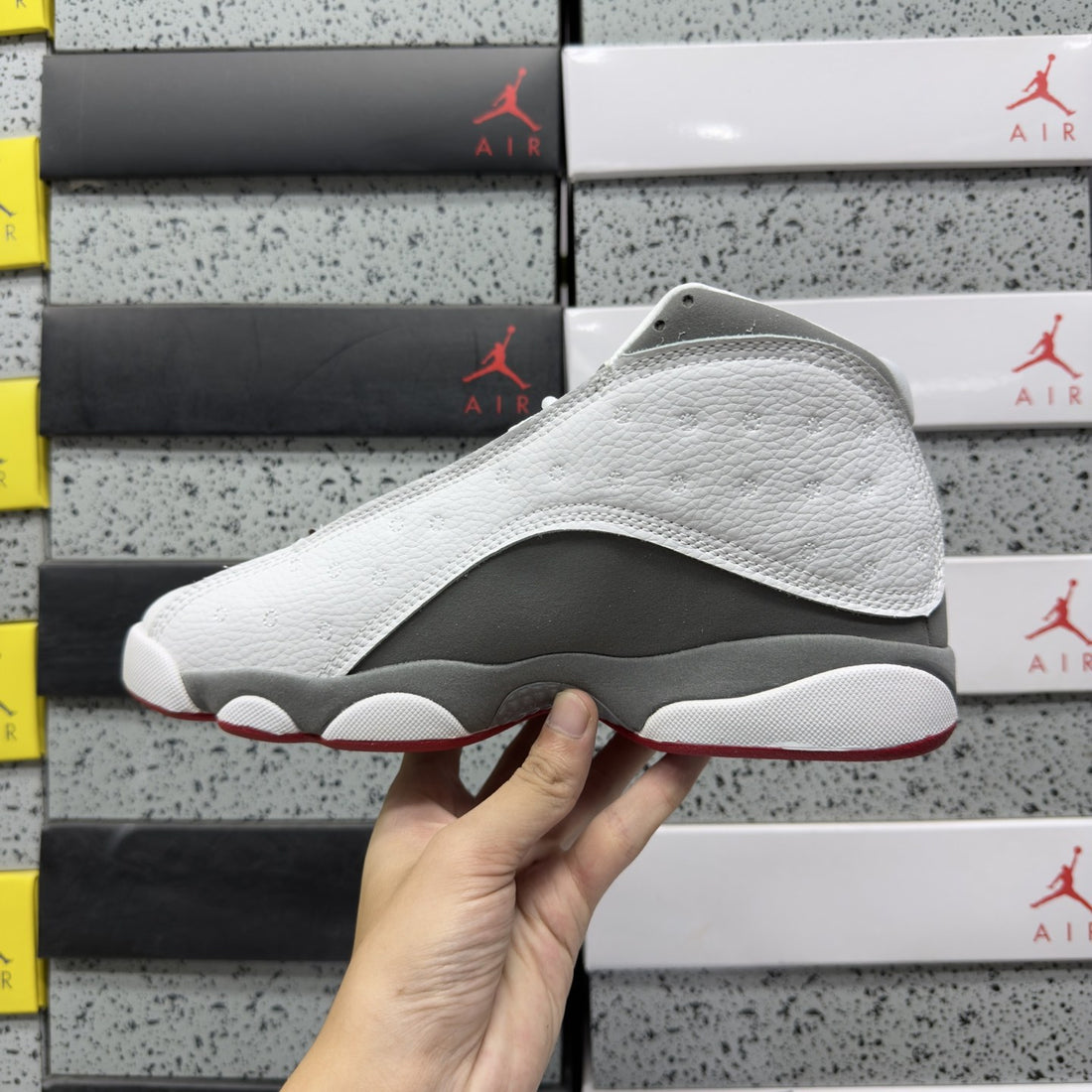 Air Jordan 13 Wolf Grey White
