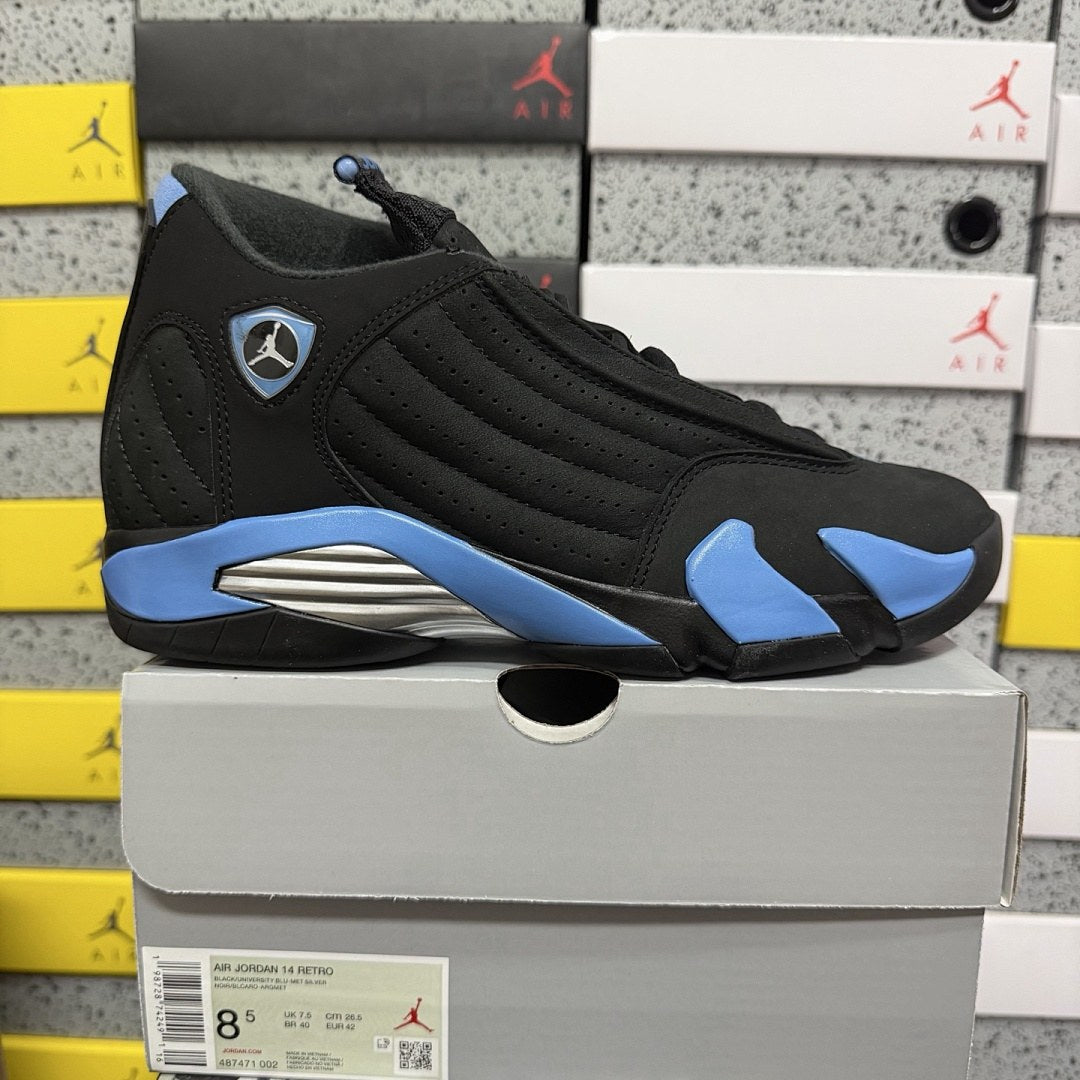 Air Jordan 14 Black University Blue