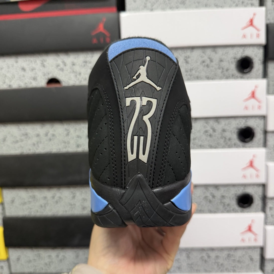 Air Jordan 14 Black University Blue