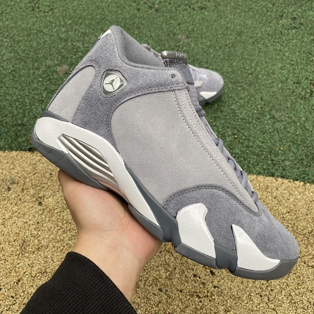 Air Jordan 14 Grey Suede
