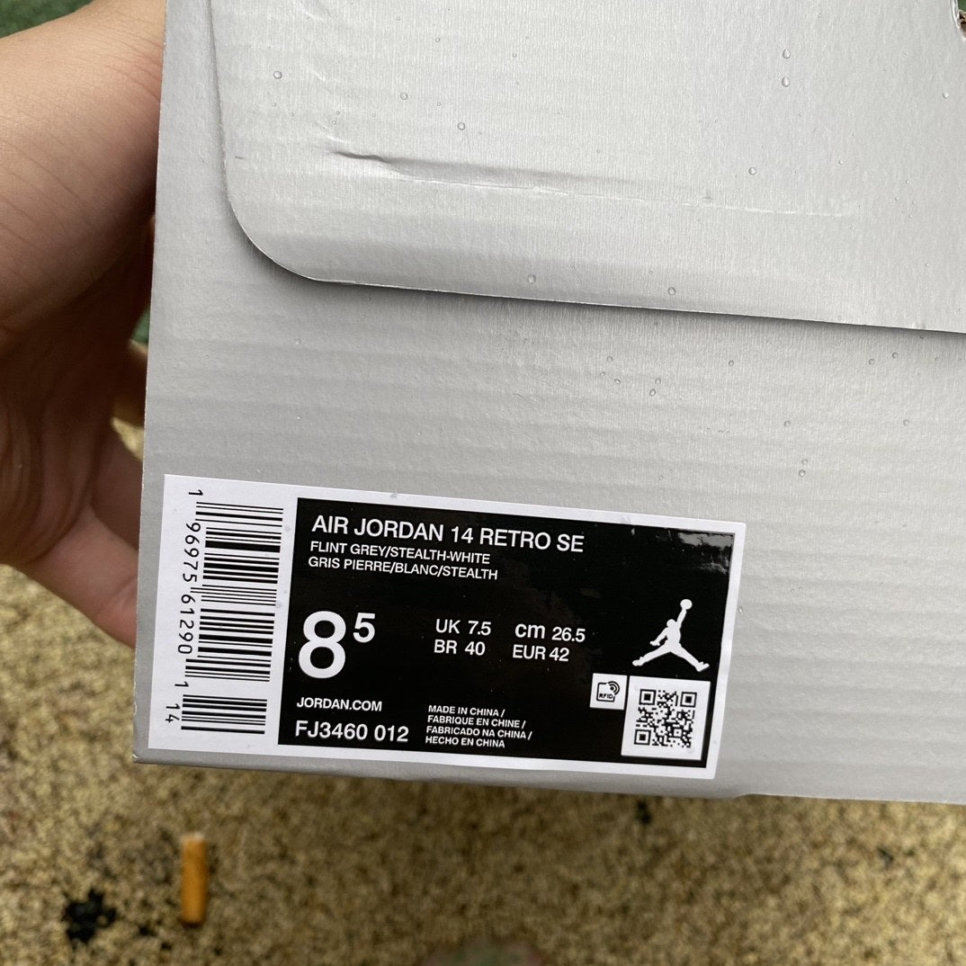 Air Jordan 14 Grey Suede