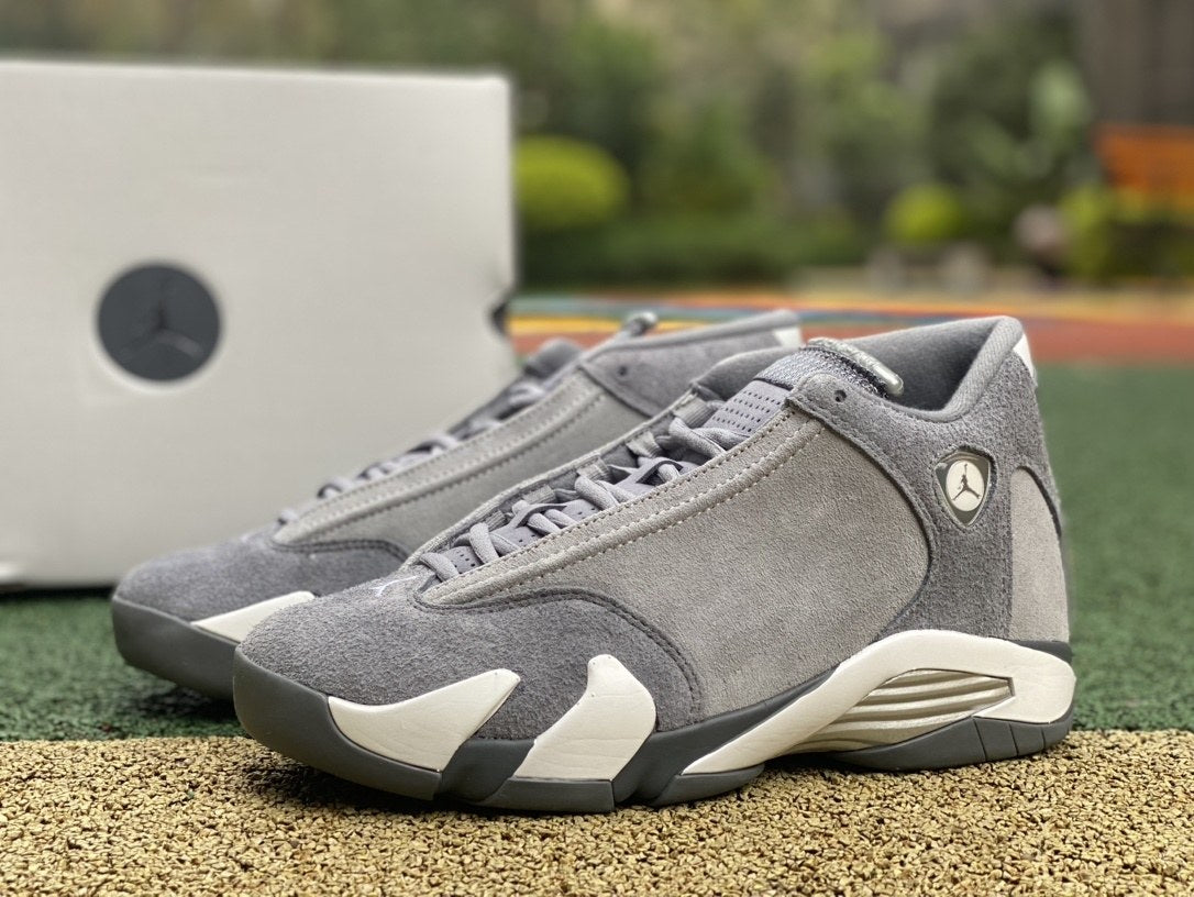 Air Jordan 14 Grey Suede