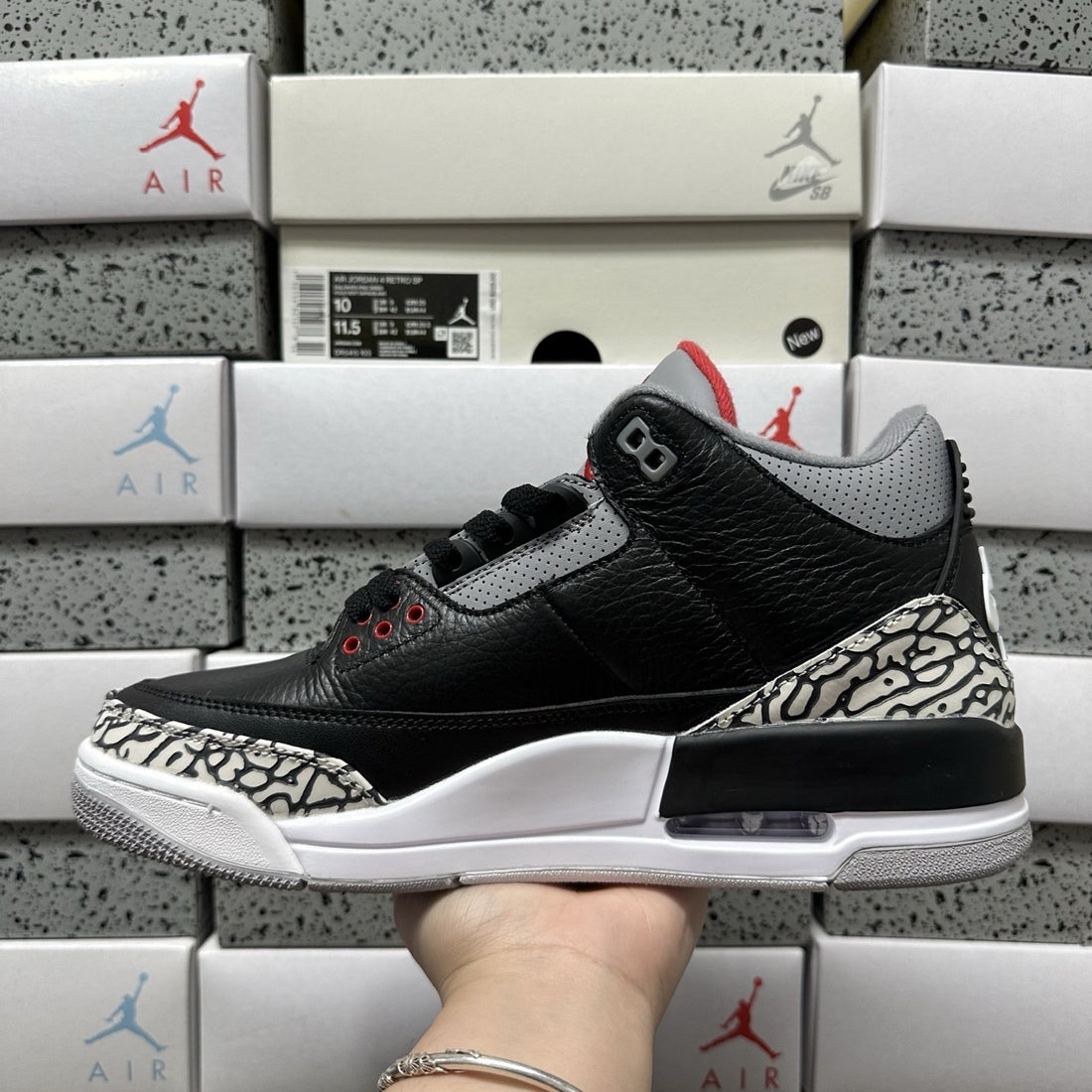Air Jordan 3 Black Cement Classic