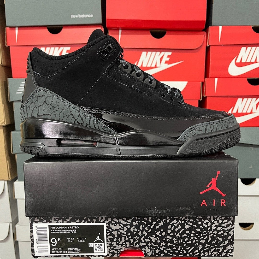 Air Jordan 3 Black Cement Suede