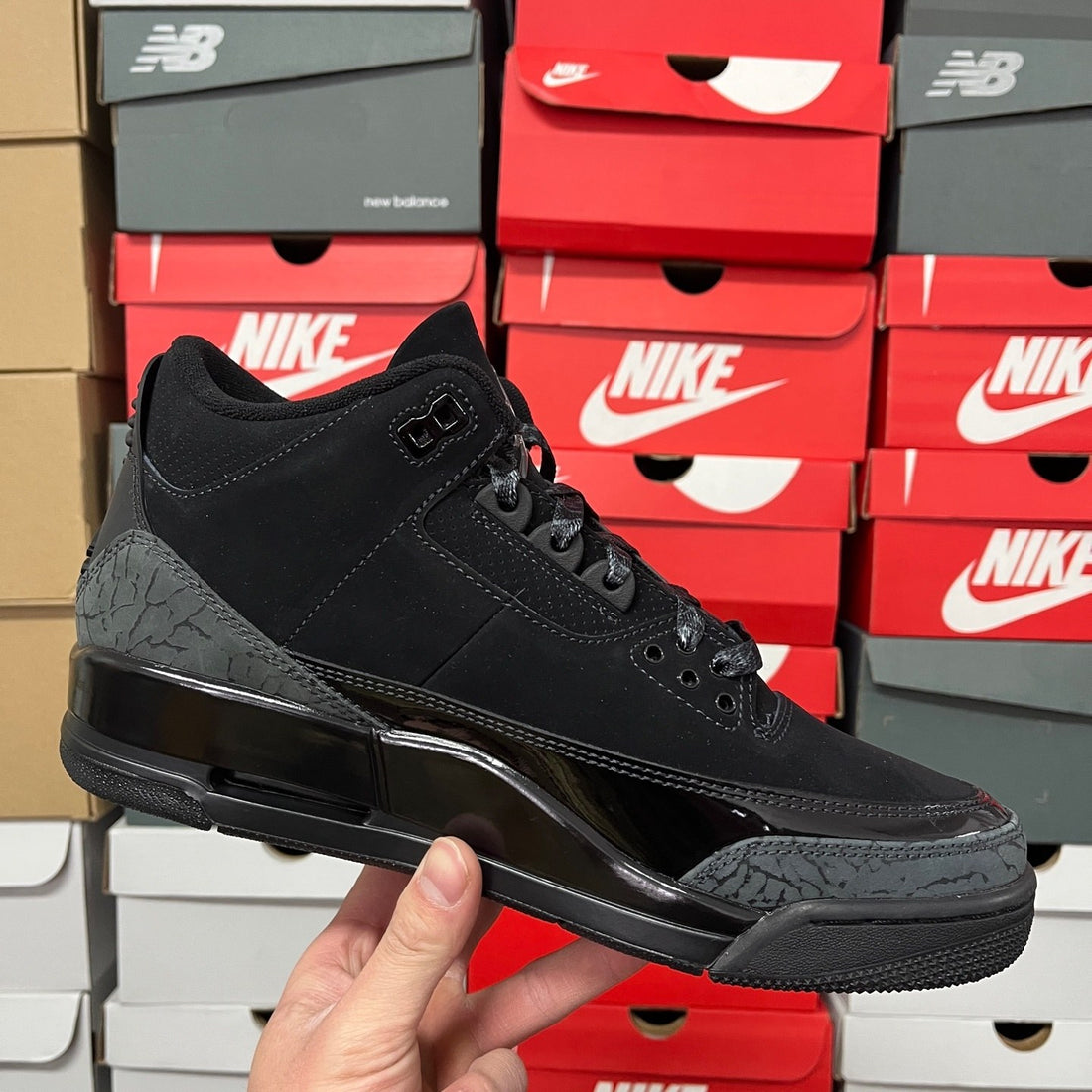 Air Jordan 3 Black Cement Suede