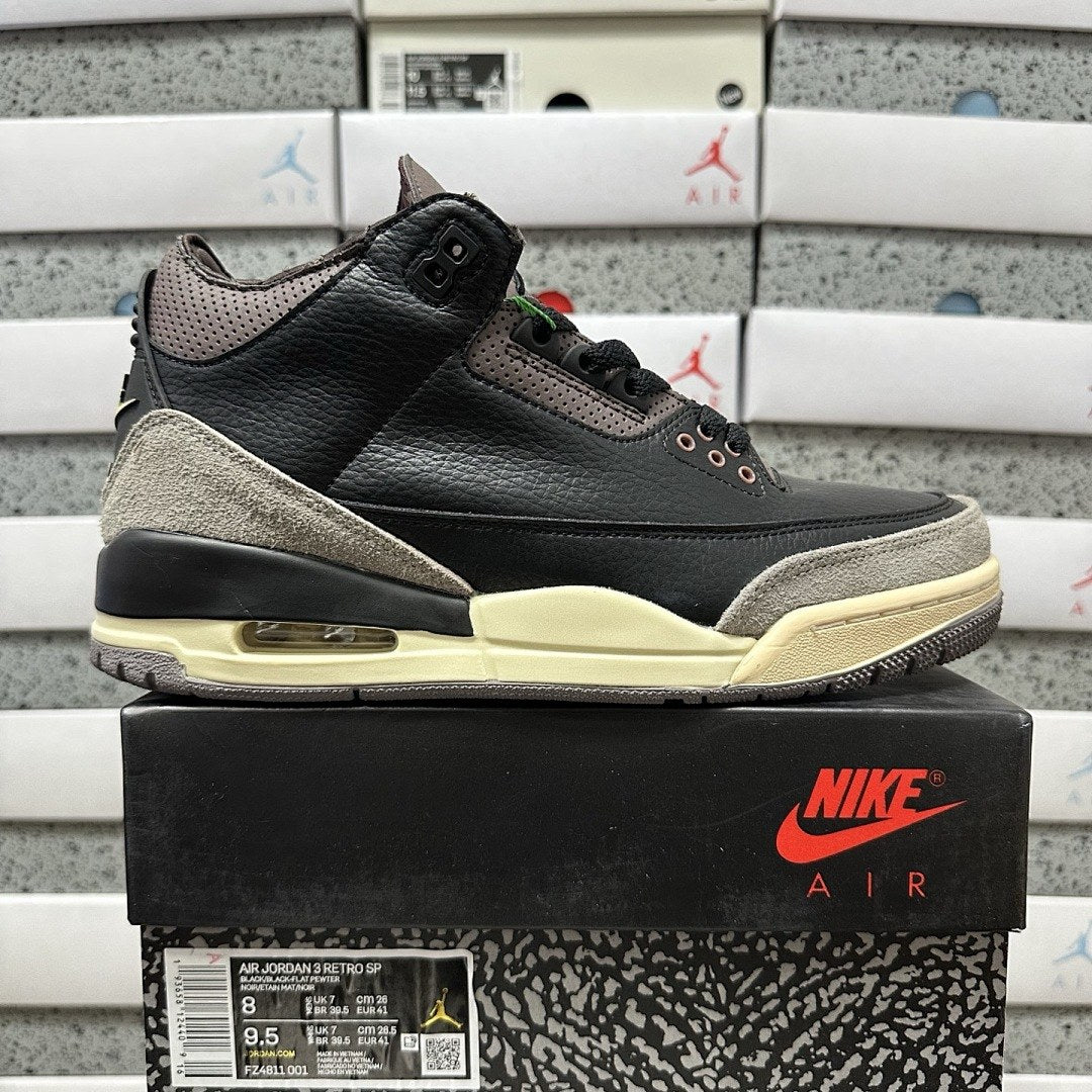 Air Jordan 3 Black Mocha Suede
