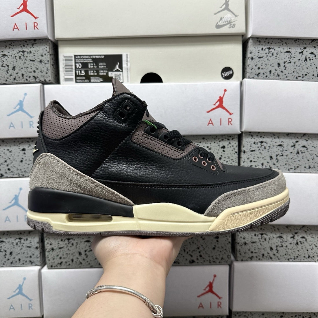 Air Jordan 3 Black Mocha Suede