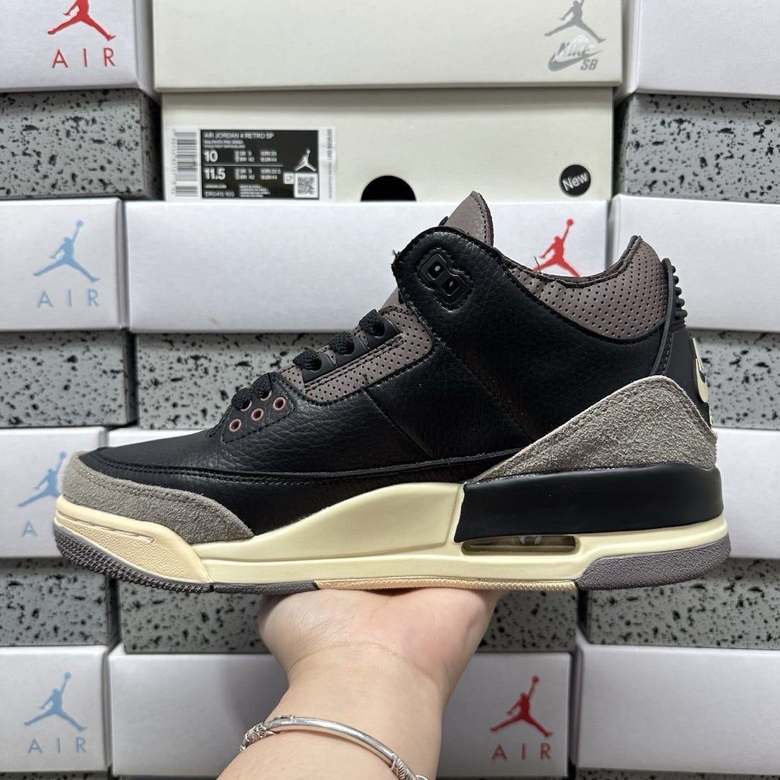 Air Jordan 3 Black Mocha Suede