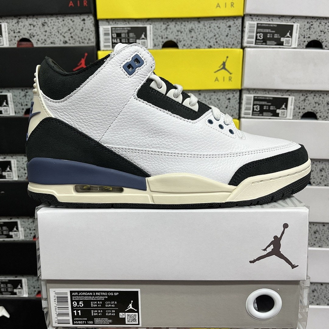 Air Jordan 3 Black Navy White
