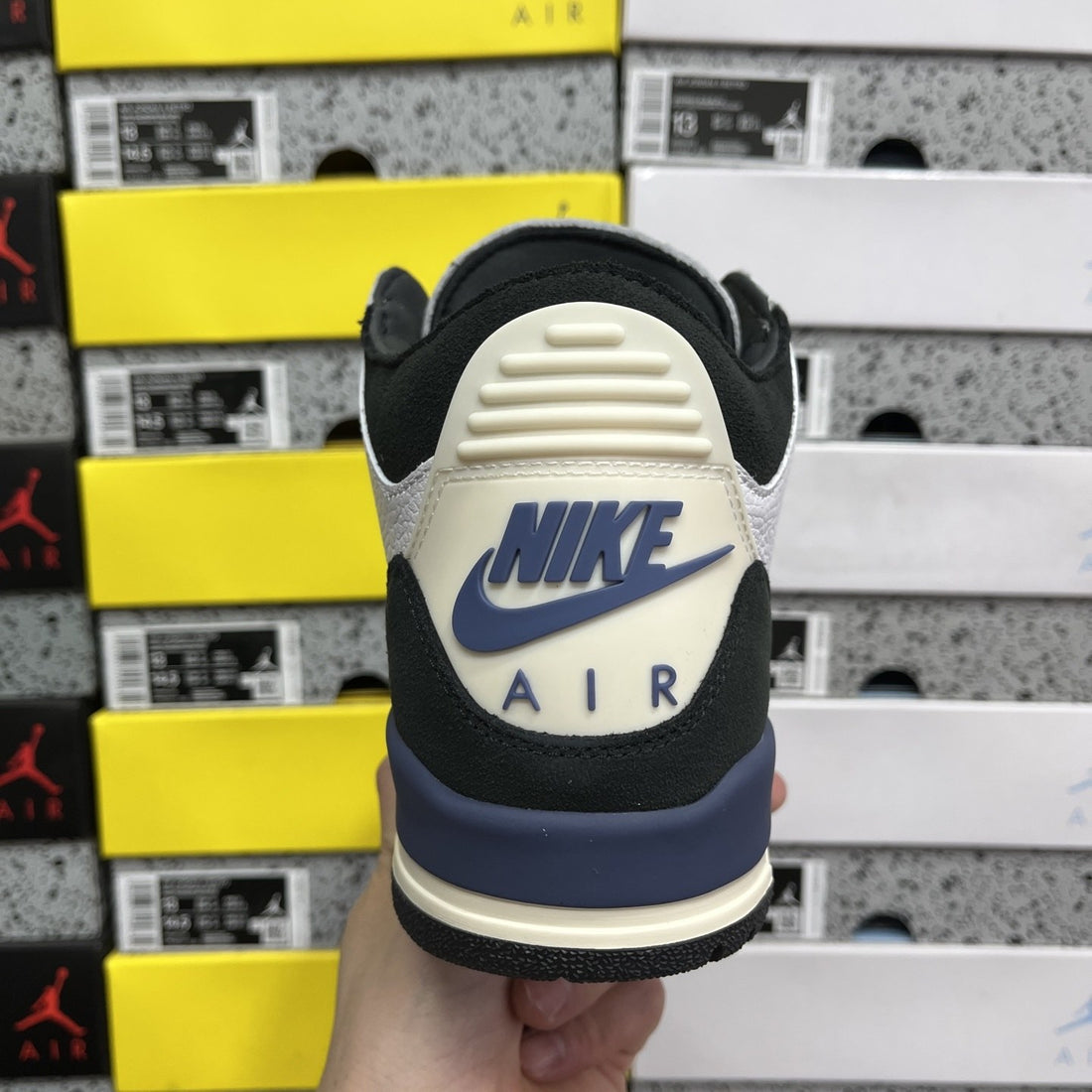 Air Jordan 3 Black Navy White