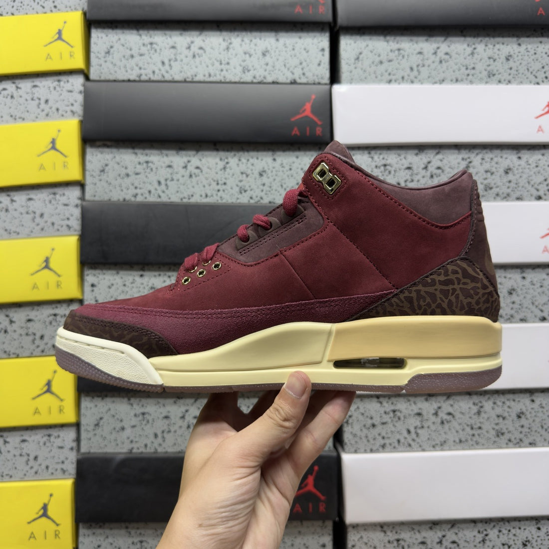Air Jordan 3 Burgundy Suede