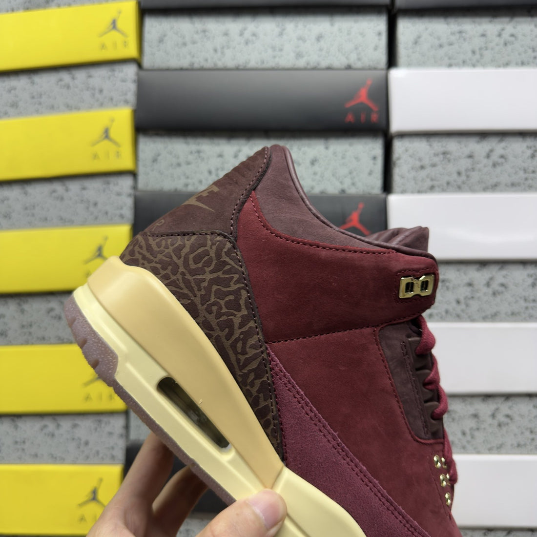 Air Jordan 3 Burgundy Suede