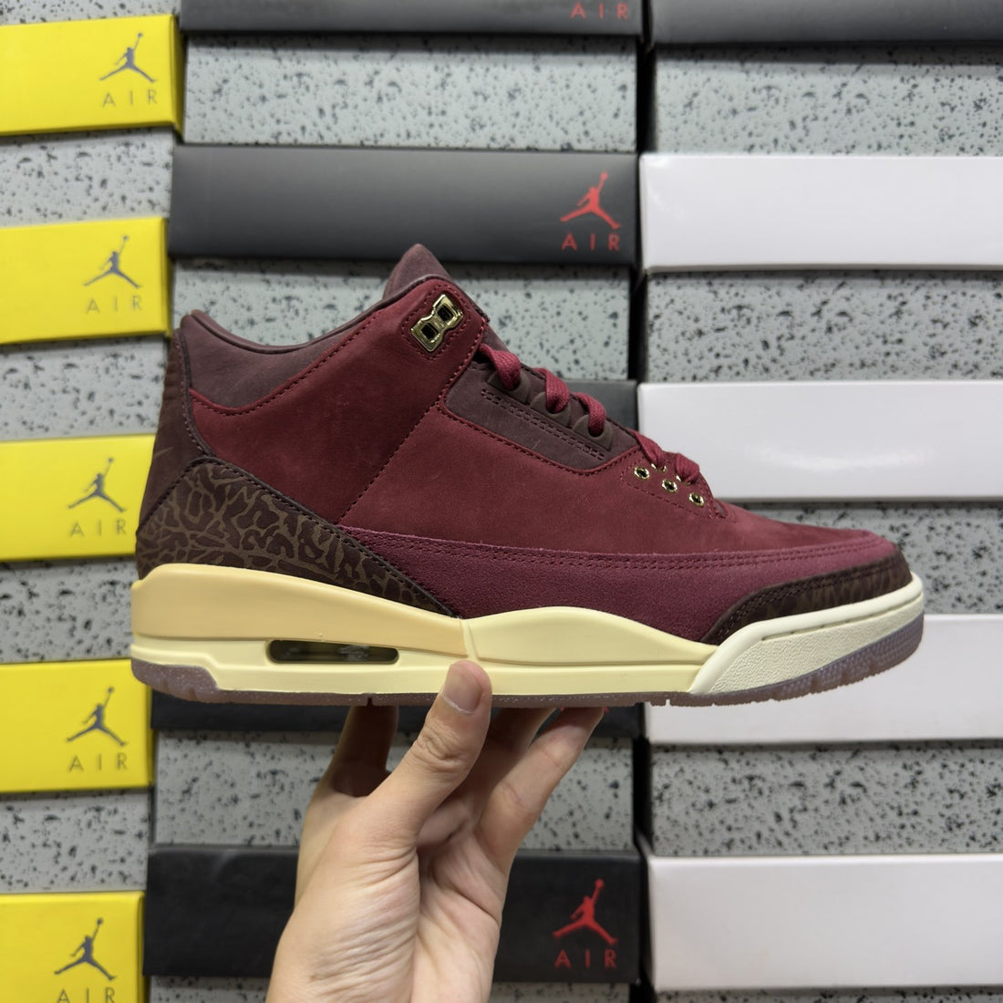 Air Jordan 3 Burgundy Suede