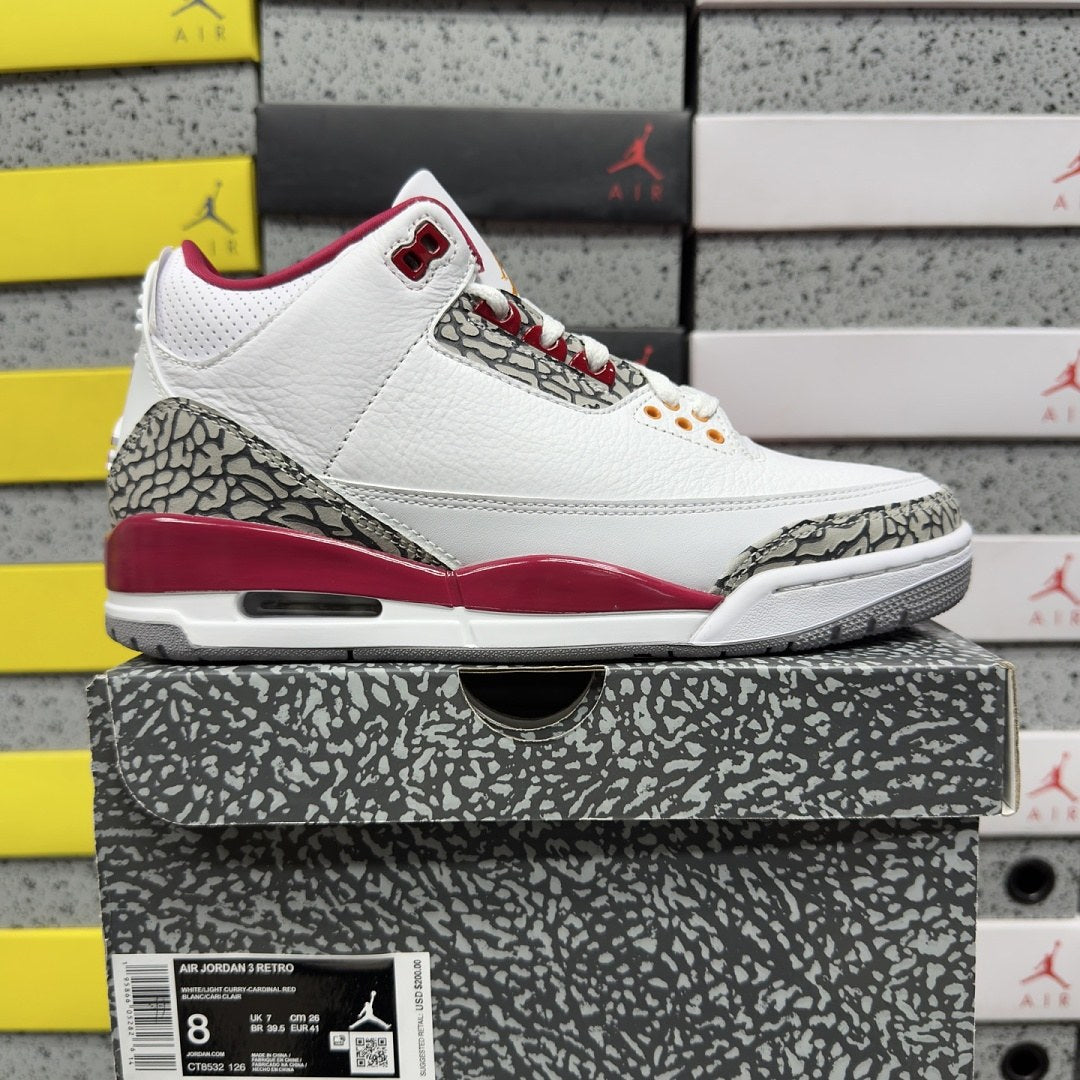 Air Jordan 3 Cardinal Red
