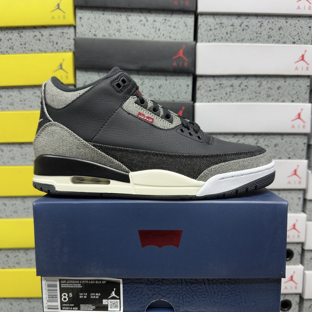 Air Jordan 3 Levi's Black Denim